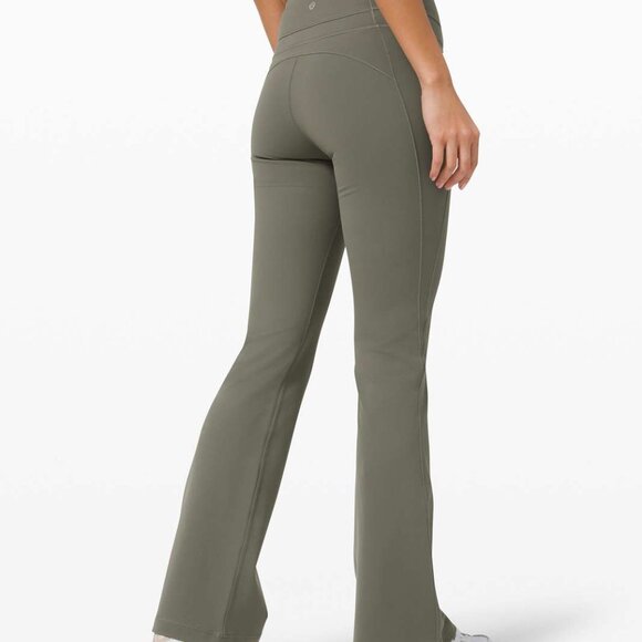 Lululemon Groove Pant Flare 32" Grey Sage Size 2 - Picture 2 of 6